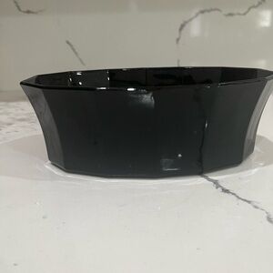 Vintage black arco France flower pot